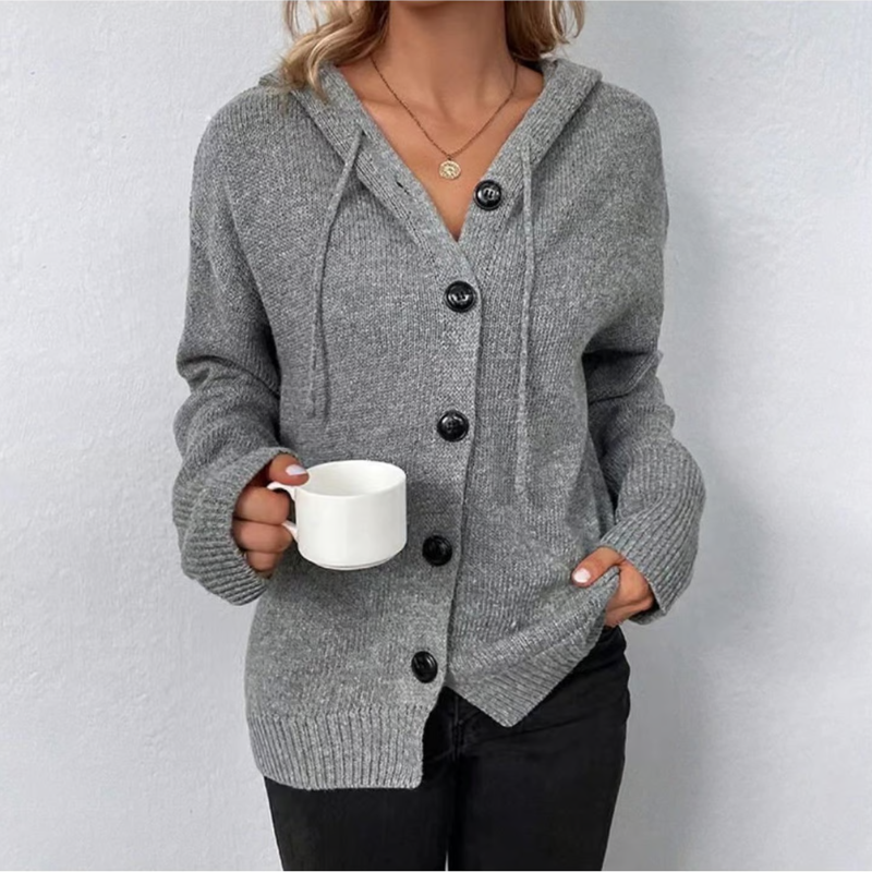 Julie | Women's Knitted Warm Cardigan | Button Down
