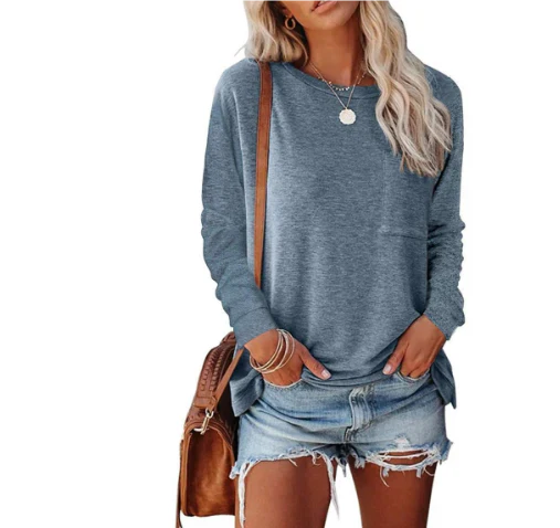 Loose Fit Sweatshirt for Women | Crew Neck